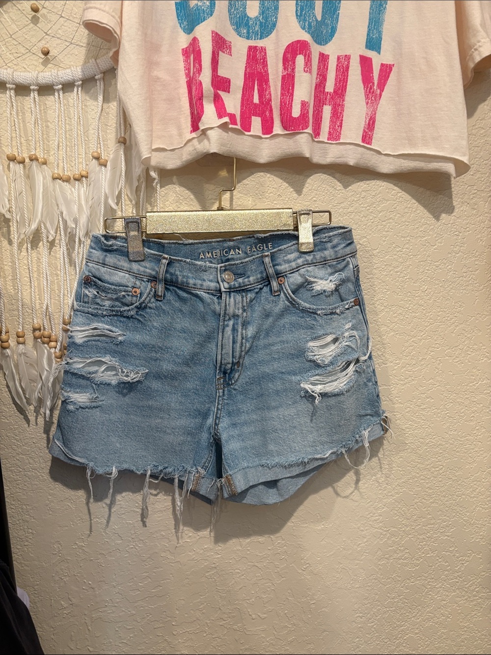 American Eagle Outfitters Relaxed Jean Shorts NWOT - Picture 7 of 10